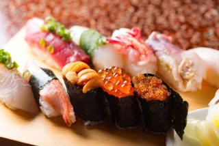 Sushi fresco de Hokkaido