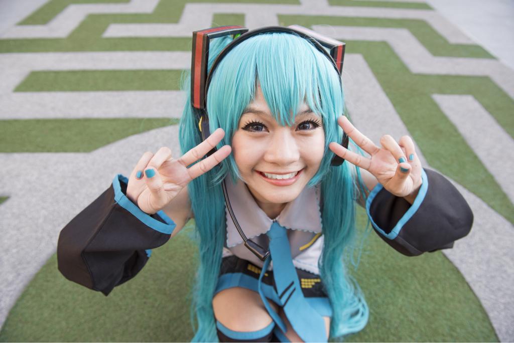Chica vestida de personaje de anime