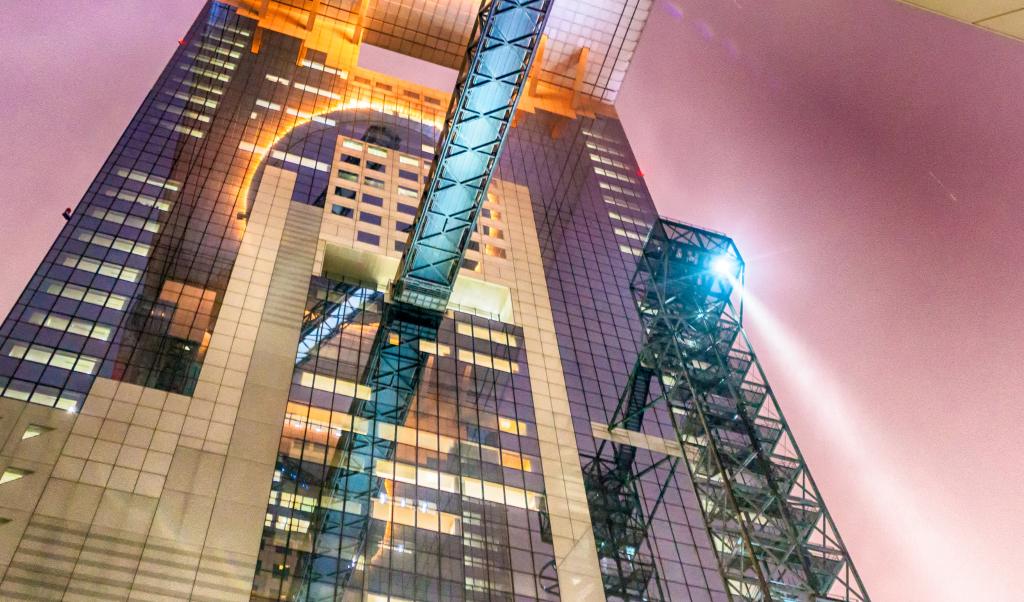 Observatorio del jardín flotante, edificio Umeda Sky (Osaka)